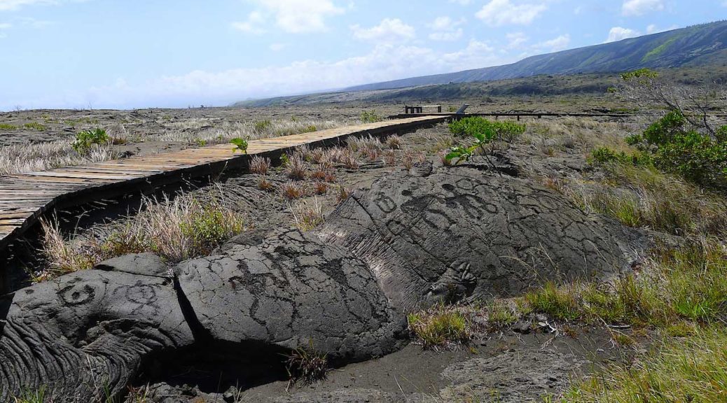 Petroglyphs on Hawaii