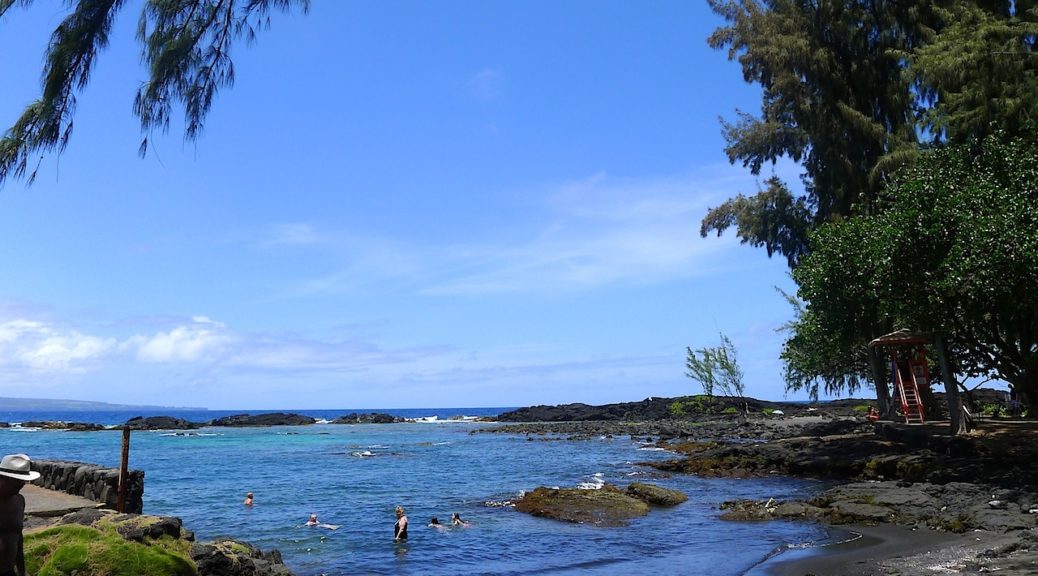 Richardsons beach park on the Big Island