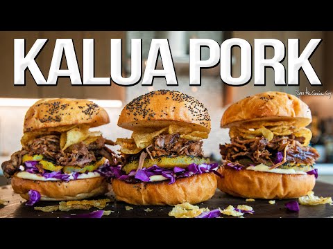 The Best Kalua Pulled Pork (+ Hawaiian Style Sliders) | SAM THE COOKING GUY 4K