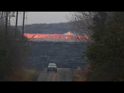 Kilauea&#039;s Fissure 8 Eruption - Lava Flow in Leilani Estates