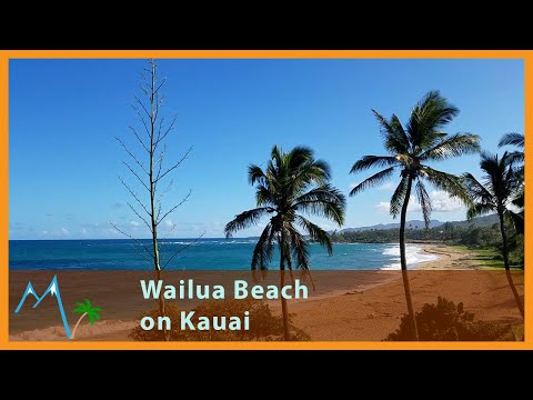 A pleasant afternoon on Wailua Beach in Kauai