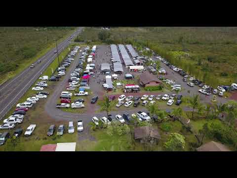 Maku&#039;u Farmers.Market, open Every Sunday! drone video taken March 11, 2018