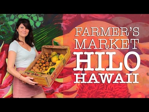 🍍Hilo Hawaii Farmers Market Tour + Prices | Tropical Fruits &amp; Crafts