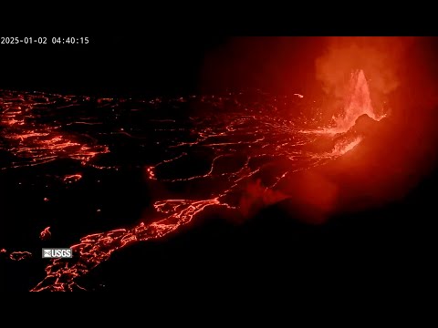 [V1cam] Kīlauea volcano, Hawaii (west Halemaʻumaʻu crater)