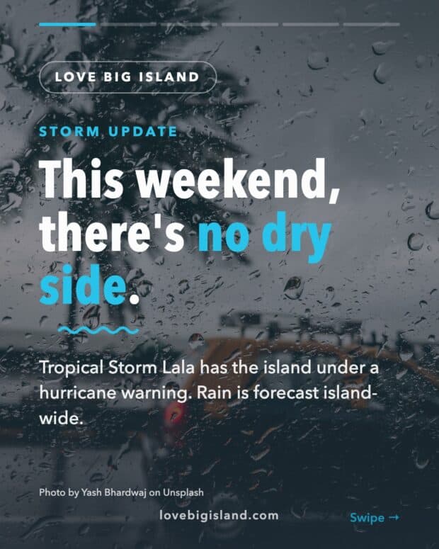 Tropical Storm Lala: No Dry Side This Weekend