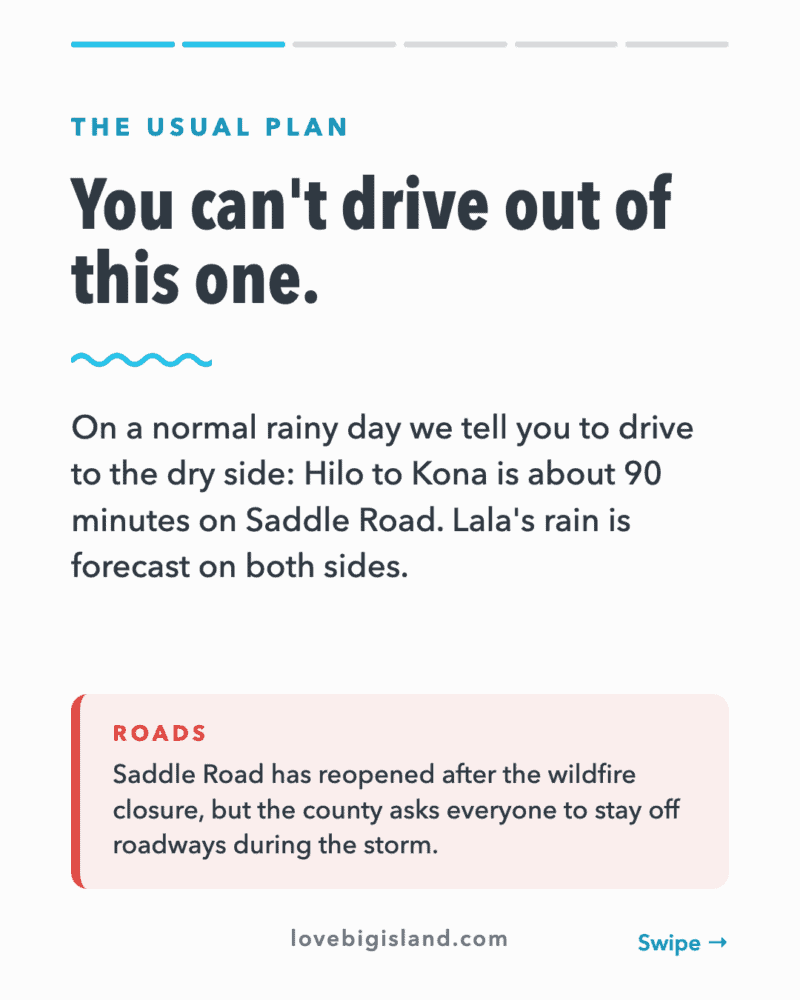 You can't drive out of this one.
