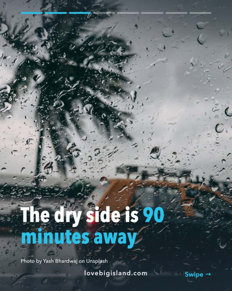 Rainy day plan: Kona side and Hilo side, slide 3 of 8