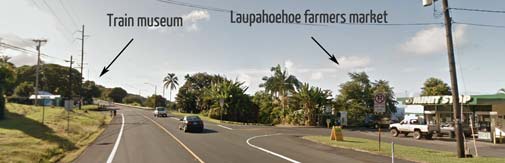 laupahoehoe farmers market turnoff from highway 11