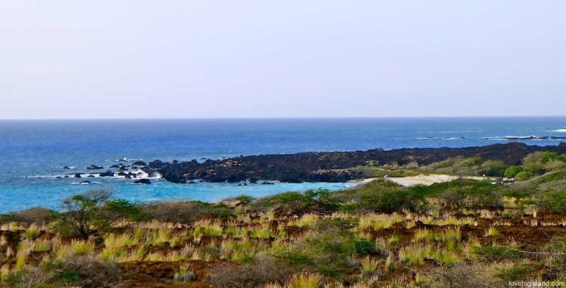 White sand beach at Kua Bay