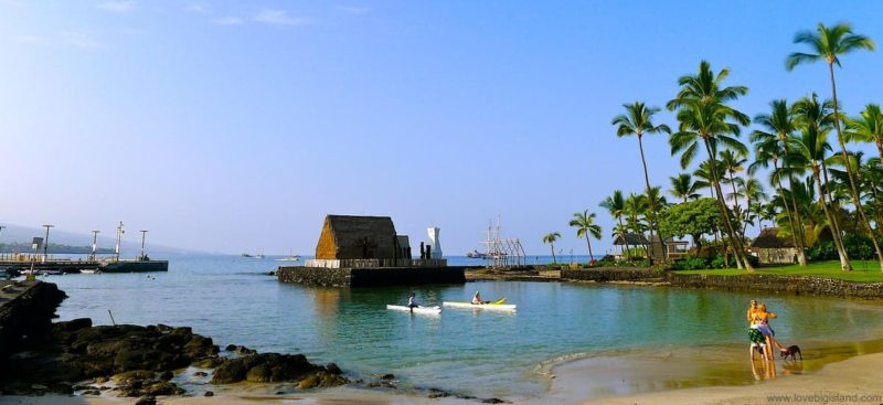 ‘Ahu’ena Heiau (temple of the burning altar) in Kona