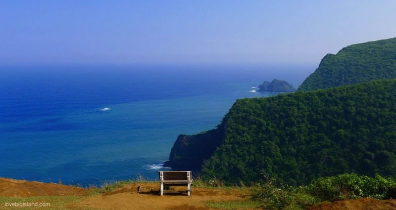 Honokane Nui Valley, pololu, big island, bench, hawaii