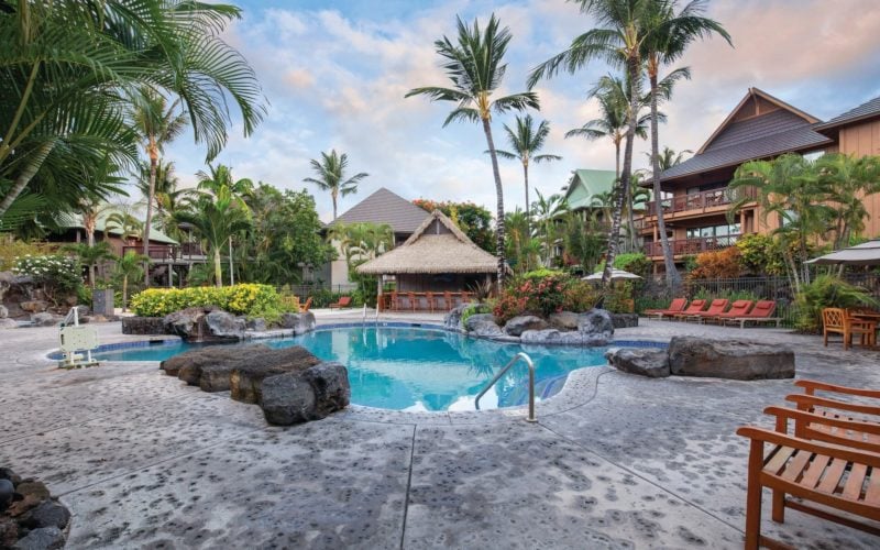 pool at the Kona Wyndham resort