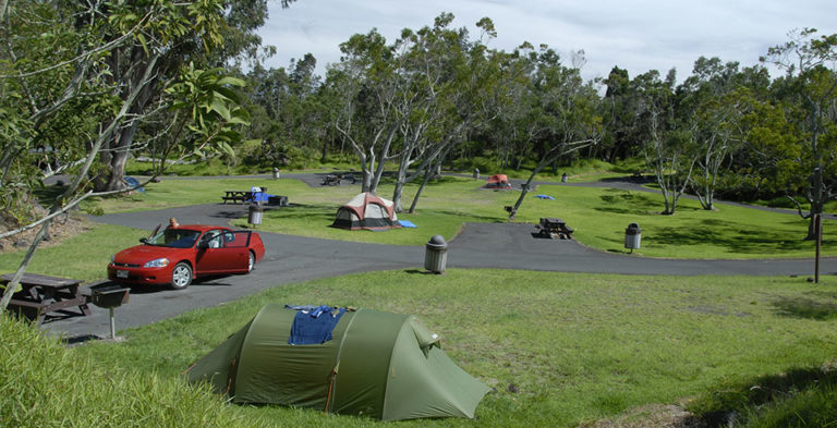 Nāmakanipaio Campground. Photo credit: NPS.gov