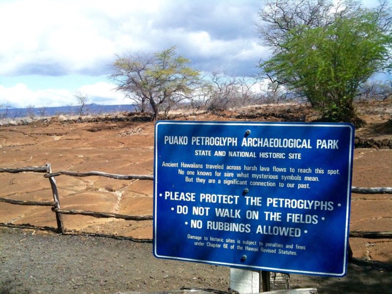 puako petroglyphs, big island