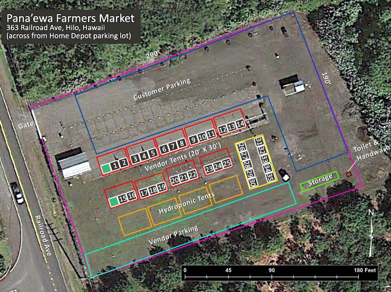 panaewa farmers market, overview, big island, Hilo, Farmers Market