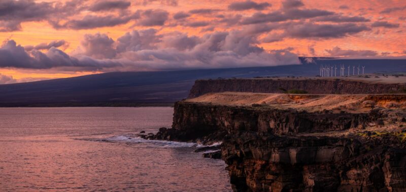 Sunset at South Point on the Big Island
