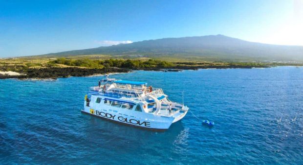 catamaran, hawaii, aerial, body glove