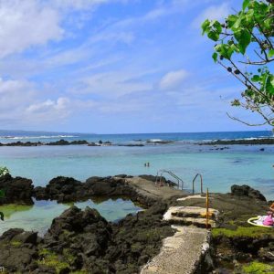 Carlsmith beach park in Hilo on the Big Island of hawaii