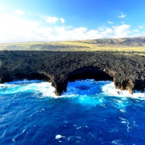 lava coastline hawaii