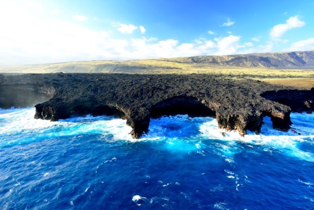 lava coastline hawaii