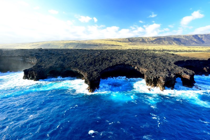 lava coastline hawaii