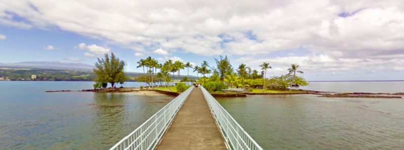 coconut island, bridge, hilo
