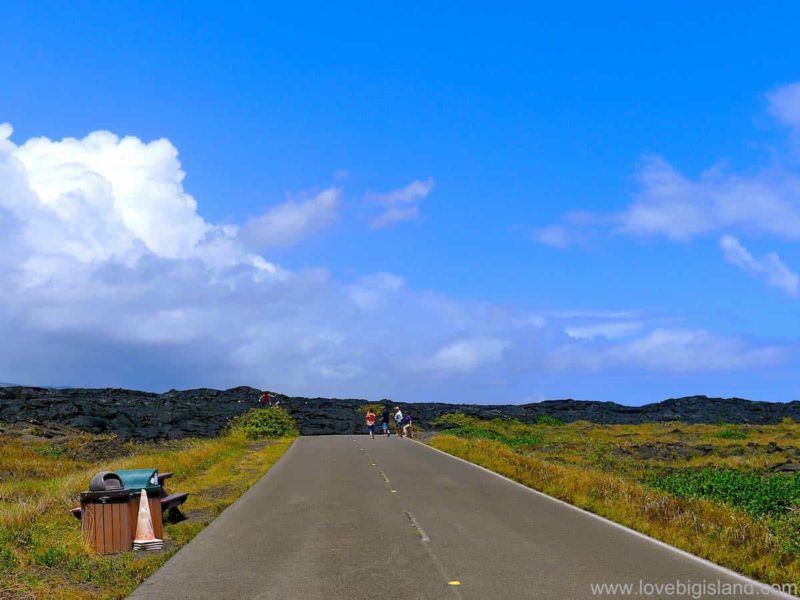 End of Chain of Craters road