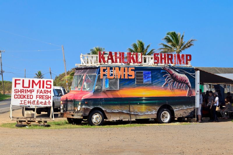 fumis shrimp truck on Oahu