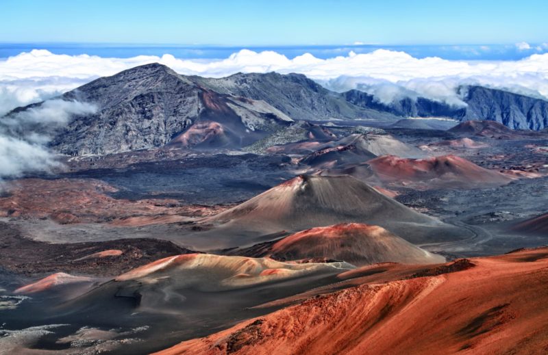 Caldera of the Haleakala volcano 