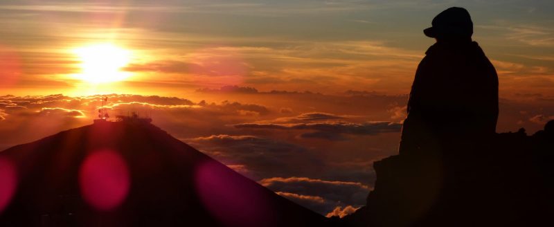 Sunsets are just as spectacular as sunrises at Haleakala (Maui)