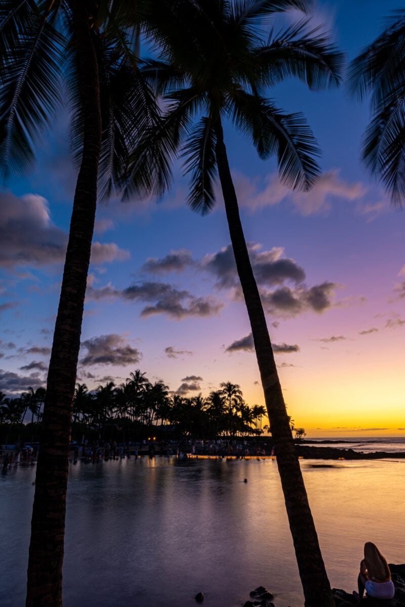 Sunset photo taken along the Kona coast on the Big Island