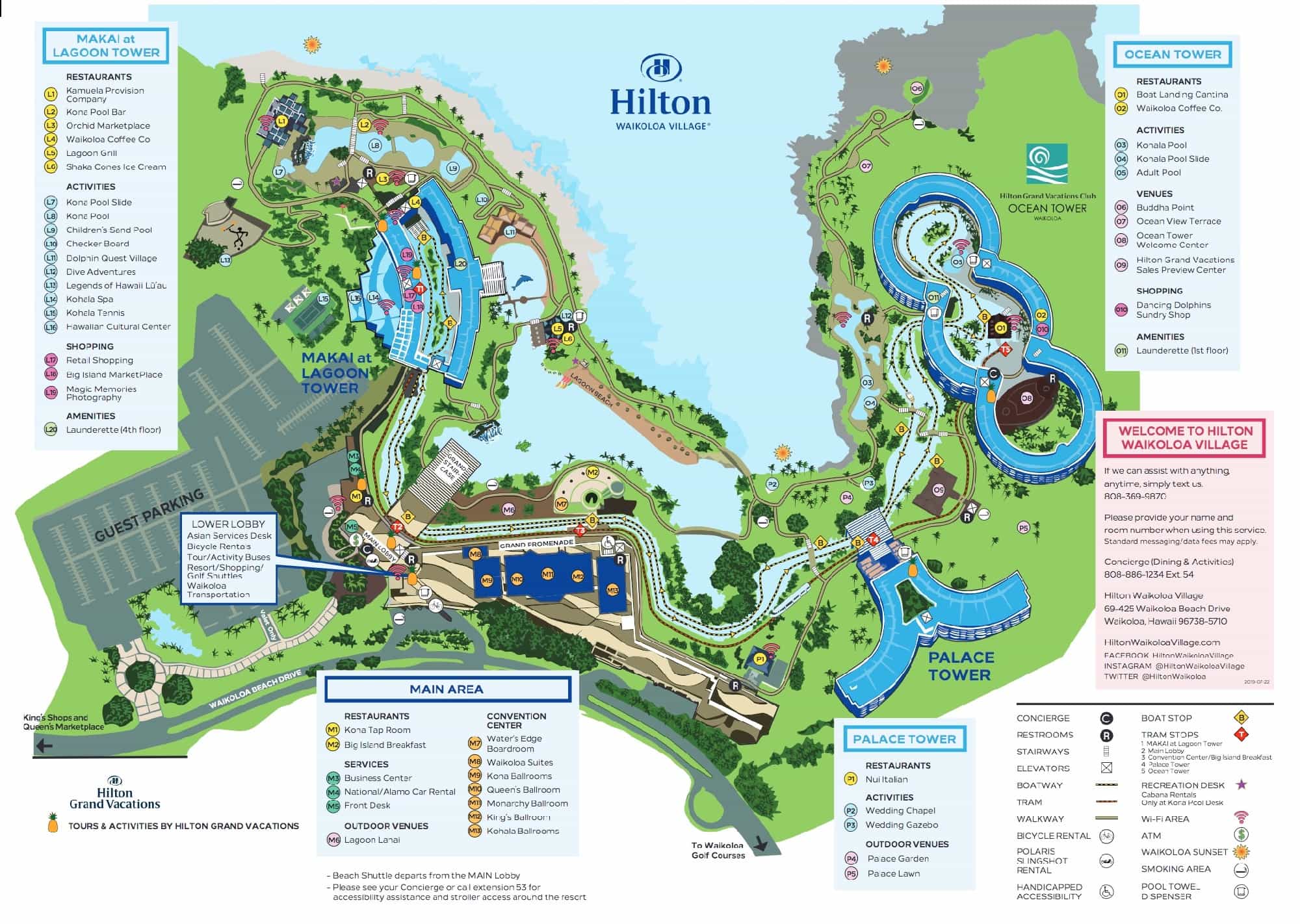 Hilton Hawaiian Village Map List Of All 12 Big Island Resorts In Kona (2), Kohala (9) And Hilo (1)
