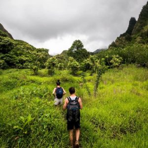 people hiking in Iao Valley