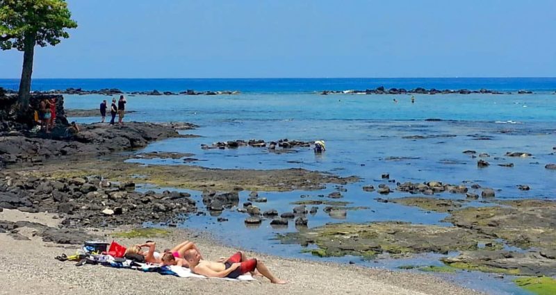 kahaluu beach park, snorkeling, big island, hawaii