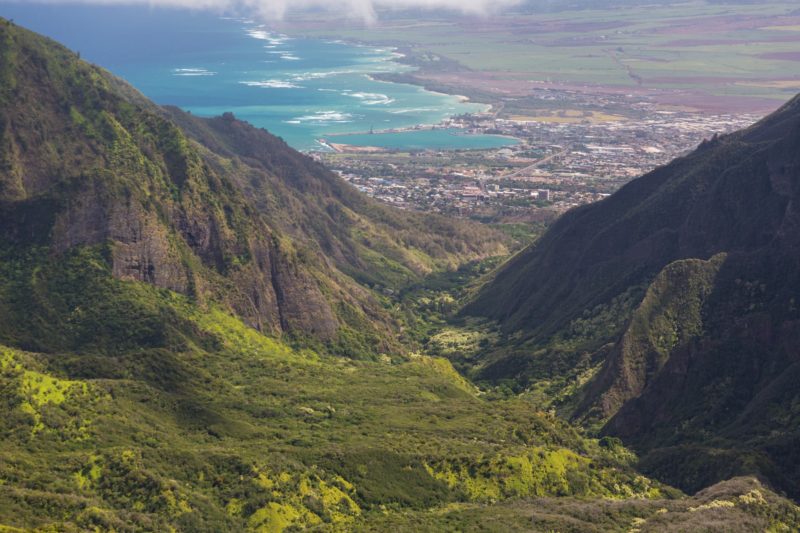 Kahului from Iao Valley 