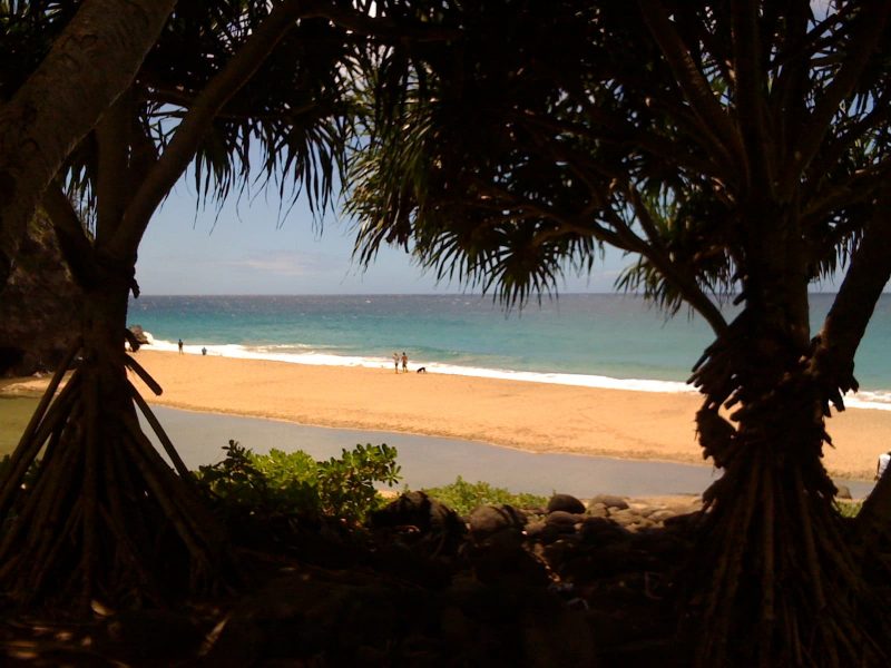 Hanakāpīʻai Beach on the Kalalau trail, Kauaʻi