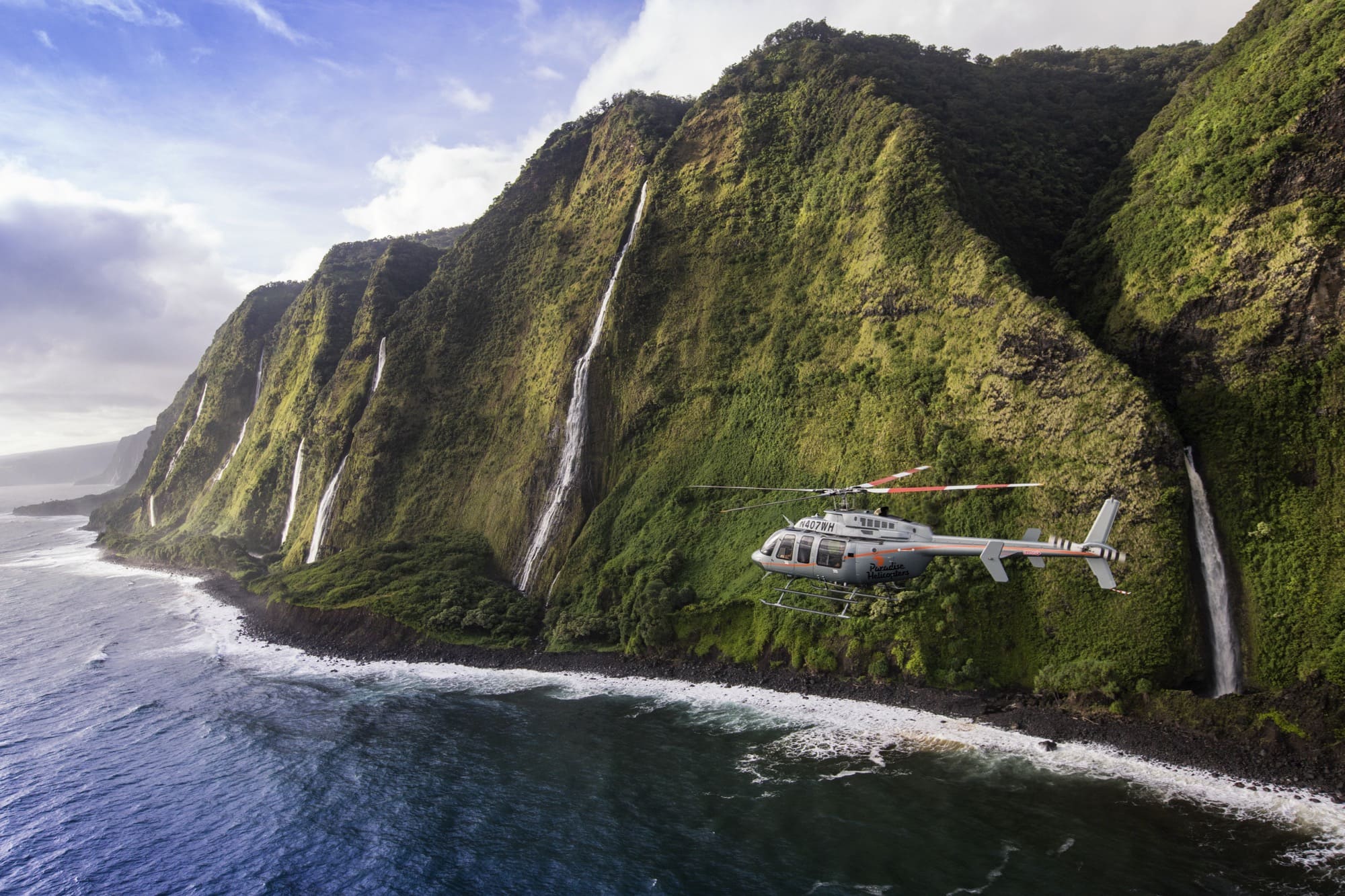 hawaii waterfall helicopter tours