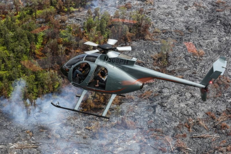 lava viewing, helicopter, hawaii