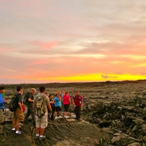 lava hike, big island