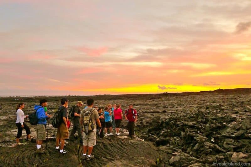 lava hike, big island