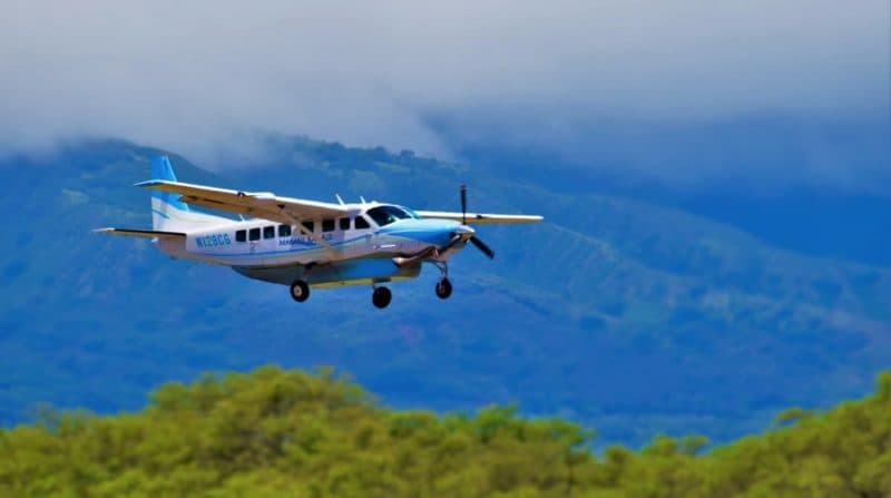 Casna grand caravan airplane on Hawaii