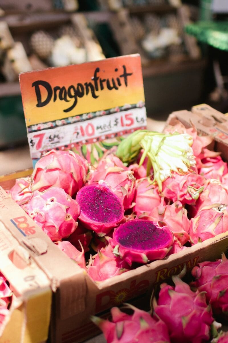 dragonfruit in farmstand