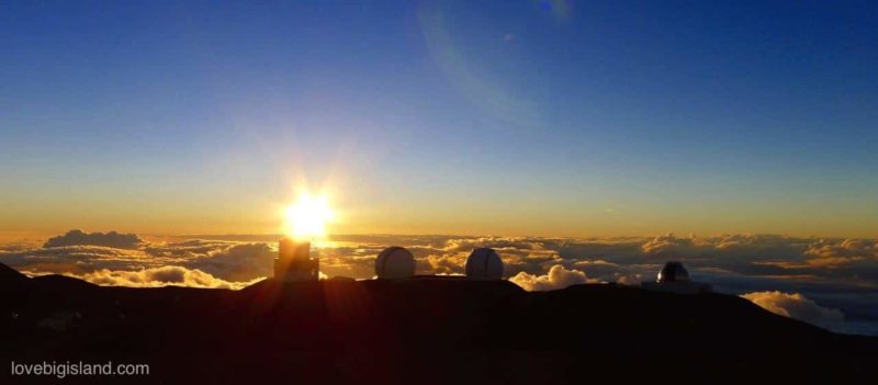 sunset, mauna kea, subaru, keck, hawaii, stargazing