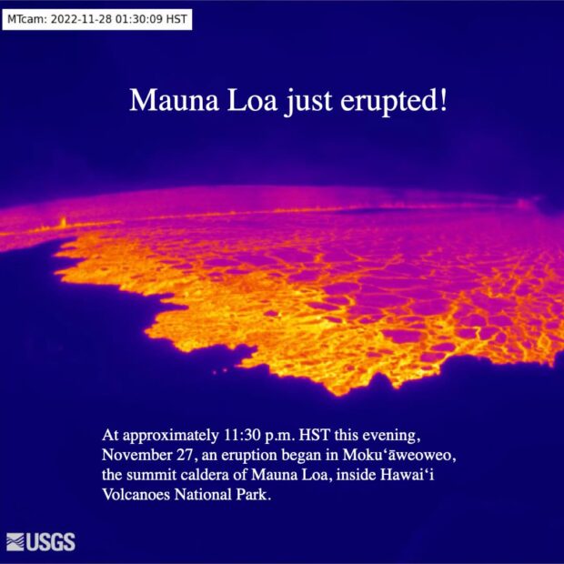 Mauna Loa is erupting!