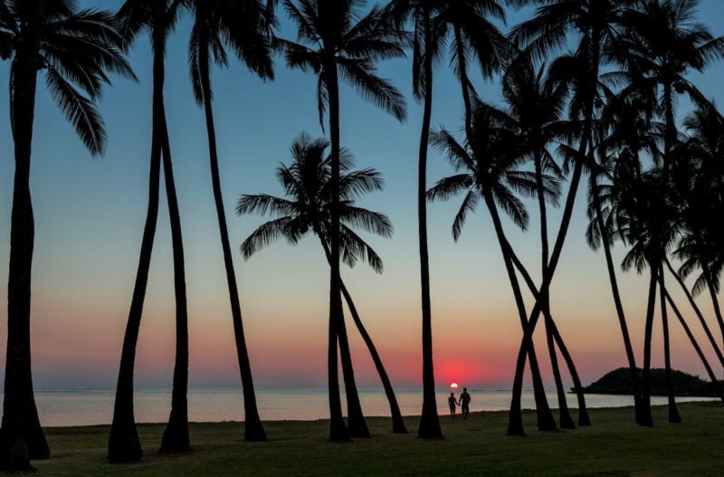 sunset at Molokai beach