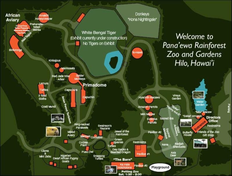 Panaewa zoo map floor plan