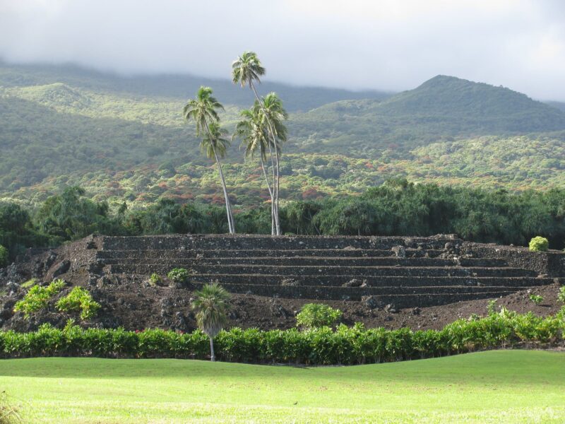 Piilanihale heiau at Kahanu Gardens on Maui