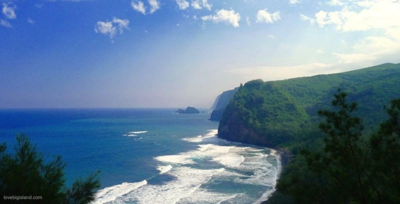 pololu valley lookout, big island, hawaii, cliffs, kohala