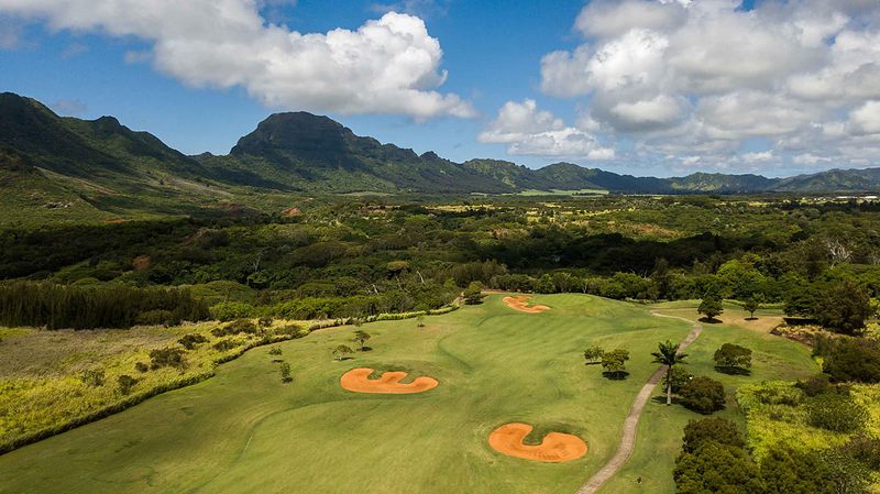 The Puakea golf course is extremely scenic. It has beautiful pali views on about three-quarters of the course and ocean views for the rest. Image: Puakea Golf Course.
