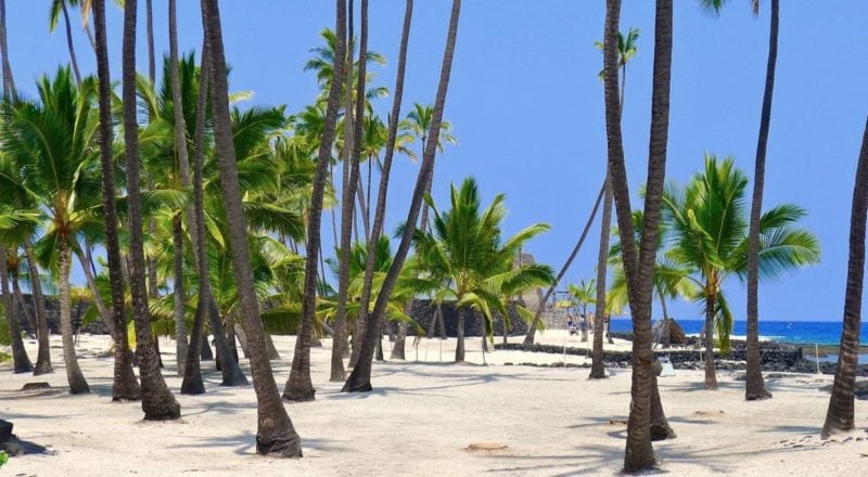 Pu'uhonua o Honaunau National Park on the Big Island of Hawaii